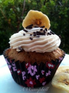 Banana Caramel Cupcake